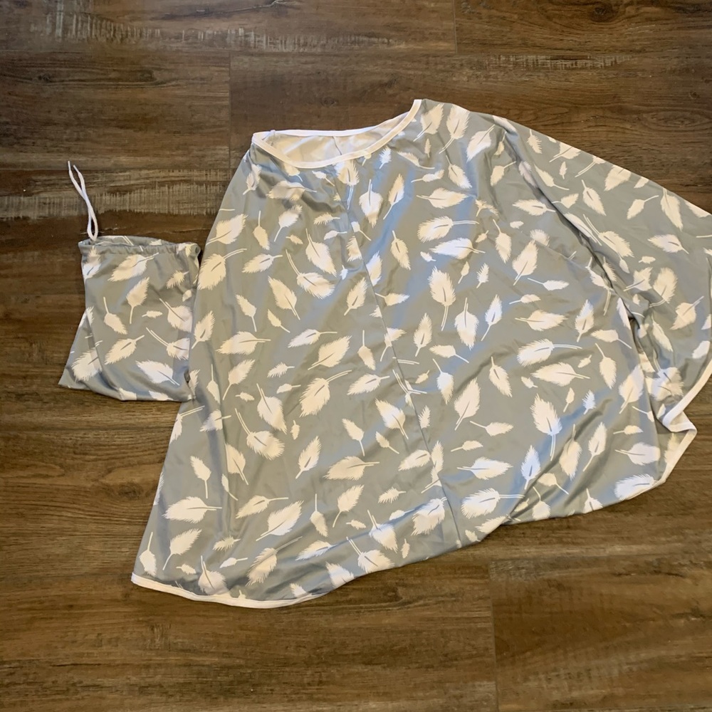 Feather design nursing cover with bag